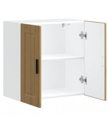 vidaXL Kitchen Wall Cabinet Porto Artisan Oak Engineered Wood — Size: 60 x 31 x 60 cm, Model: 1x wall cabinet (2 doors)