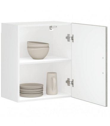 vidaXL Kitchen Wall Cabinet Porto Grey Sonoma Engineered Wood — Size: 50 x 31 x 60 cm, Model: 1x wall cabinet (1 door)