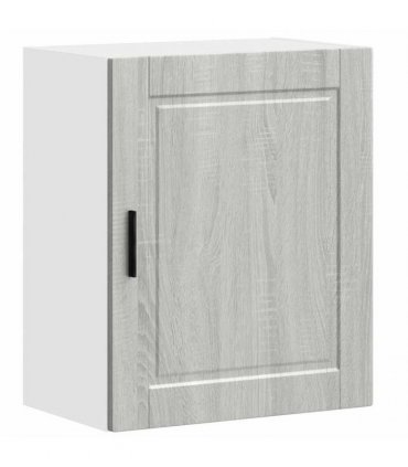 vidaXL Kitchen Wall Cabinet Porto Grey Sonoma Engineered Wood — Size: 50 x 31 x 60 cm, Model: 1x wall cabinet (1 door)