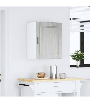 vidaXL Kitchen Wall Cabinet Porto Grey Sonoma Engineered Wood — Size: 50 x 31 x 60 cm, Model: 1x wall cabinet (1 door)