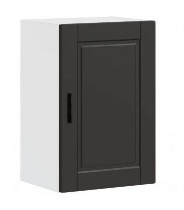 vidaXL Kitchen Wall Cabinet Porto Black Engineered Wood — Size: 40 x 31 x 60 cm, Model: 1x wall cabinet (1 door)