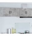 vidaXL Wall Cabinet PORTO 2 pcs Concrete Grey 50 x 31 x 40 cm — Model: 2x wall cabinet (1 door)