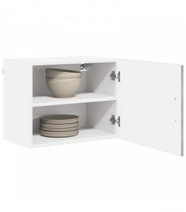 vidaXL Wall Cabinet PORTO 2 pcs Concrete Grey 50 x 31 x 40 cm — Model: 2x wall cabinet (1 door)