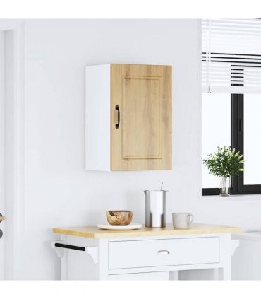 vidaXL Kitchen Wall Cabinet Porto Artisan Oak Engineered Wood — Size: 40 x 31 x 60 cm, Model: 1x wall cabinet (1 door)
