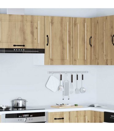 vidaXL Kitchen Wall Cabinet Porto Artisan Oak Engineered Wood — Size: 40 x 31 x 60 cm, Model: 1x wall cabinet (1 door)