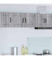 vidaXL Wall Cabinet PORTO 2 pcs Grey Sonoma 40 x 31 x 40 cm — Model: 2x wall cabinet (1 door)