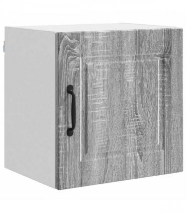 vidaXL Wall Cabinet PORTO 2 pcs Grey Sonoma 40 x 31 x 40 cm — Model: 2x wall cabinet (1 door)