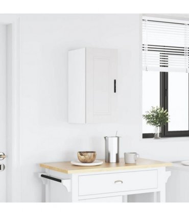 vidaXL Kitchen Wall Cabinet Porto White Engineered Wood — Size: 30 x 31 x 60 cm, Model: 1x wall cabinet (1 door)