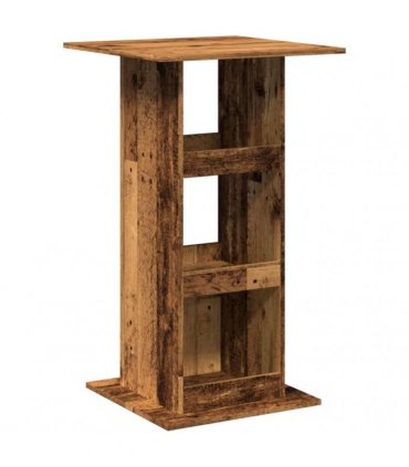 vidaXL Bar Table with Storage Old Wood 60x60x102 cm Engineered Wood