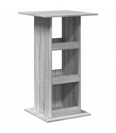 vidaXL Bar Table with Storage Grey Sonoma 60x60x102 cm Engineered Wood