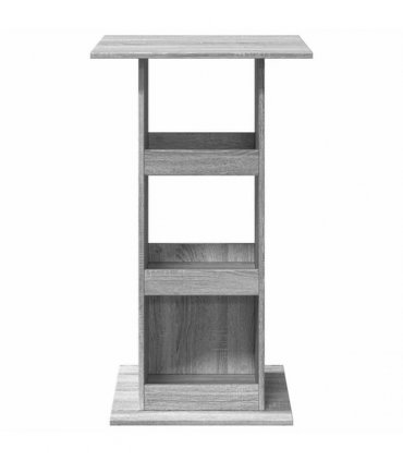 vidaXL Bar Table with Storage Grey Sonoma 60x60x102 cm Engineered Wood