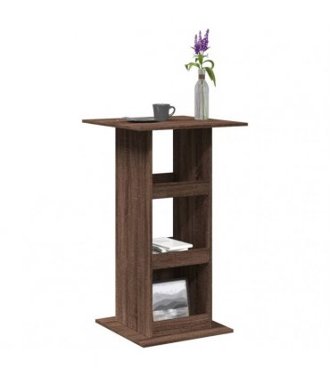 vidaXL Bar Table with Storage Brown Oak 60x60x102 cm Engineered Wood