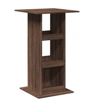 vidaXL Bar Table with Storage Brown Oak 60x60x102 cm Engineered Wood