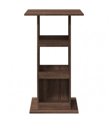 vidaXL Bar Table with Storage Brown Oak 60x60x102 cm Engineered Wood
