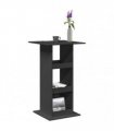 vidaXL Bar Table with Storage Black 60x60x102 cm Engineered Wood