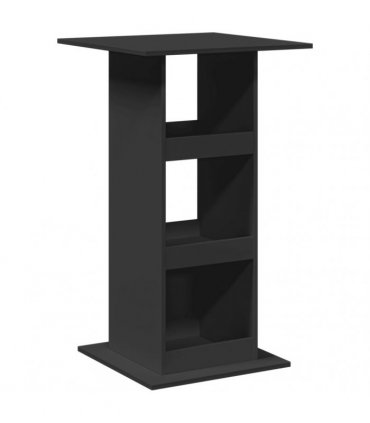 vidaXL Bar Table with Storage Black 60x60x102 cm Engineered Wood