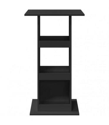 vidaXL Bar Table with Storage Black 60x60x102 cm Engineered Wood