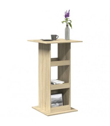 vidaXL Bar Table with Storage Sonoma Oak 60x60x102 cm Engineered Wood