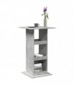 vidaXL Bar Table with Storage Concrete Grey 60x60x102 cm Engineered Wood