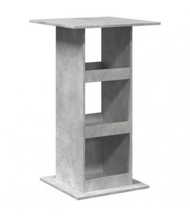 vidaXL Bar Table with Storage Concrete Grey 60x60x102 cm Engineered Wood
