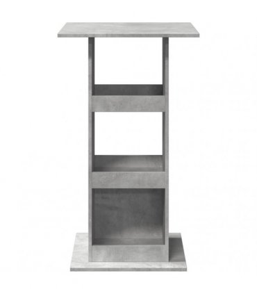vidaXL Bar Table with Storage Concrete Grey 60x60x102 cm Engineered Wood