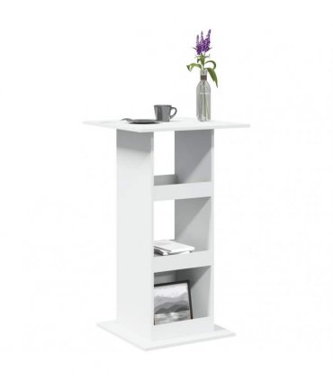 vidaXL Bar Table with Storage White 60x60x102 cm Engineered Wood
