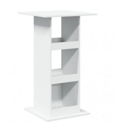 vidaXL Bar Table with Storage White 60x60x102 cm Engineered Wood