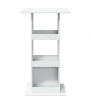 vidaXL Bar Table with Storage White 60x60x102 cm Engineered Wood