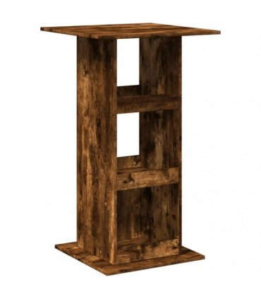 vidaXL Bar Table with Storage Smoked Oak 60x60x102 cm Engineered Wood