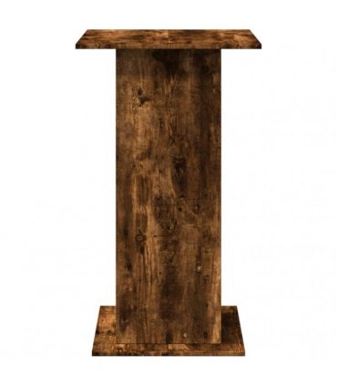 vidaXL Bar Table with Storage Smoked Oak 60x60x102 cm Engineered Wood