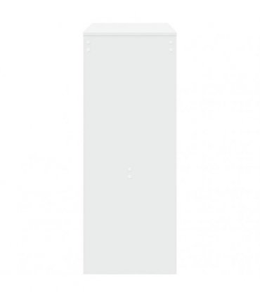 vidaXL Bar Table with Racks White 90x40x103.5 cm Engineered Wood