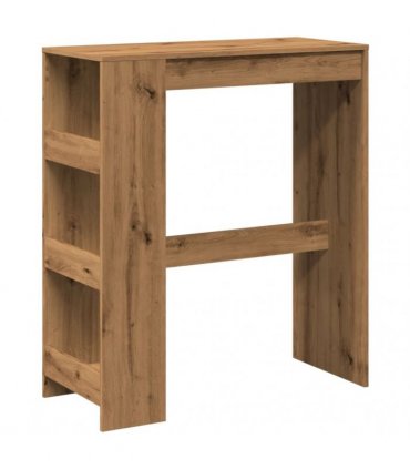 vidaXL Bar Table with Racks Artisan Oak 90x40x103.5 cm Engineered Wood