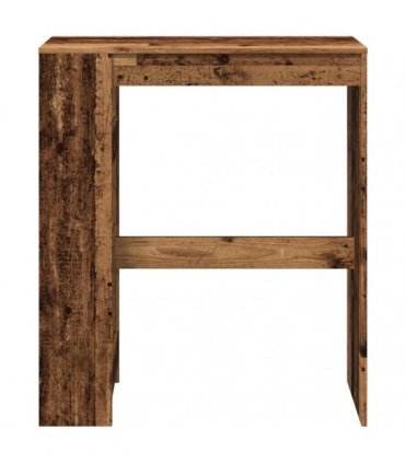 vidaXL Bar Table with Racks Old Wood 90x40x103.5 cm Engineered Wood