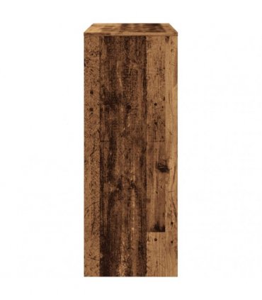 vidaXL Bar Table with Racks Old Wood 90x40x103.5 cm Engineered Wood