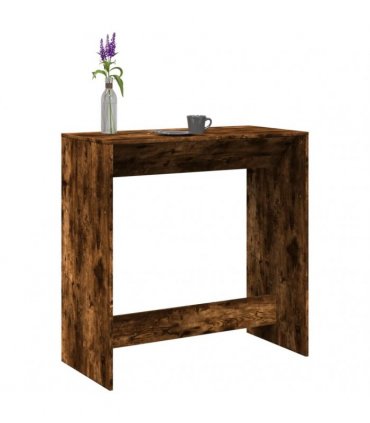 vidaXL Bar Table Smoked Oak 102x50x103.5 cm Engineered Wood — V0672054881