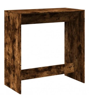 vidaXL Bar Table Smoked Oak 102x50x103.5 cm Engineered Wood — V0672054881
