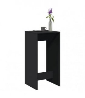 vidaXL Bar Table Black 51x50x103.5 cm Engineered Wood
