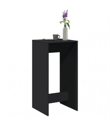 vidaXL Bar Table Black 51x50x103.5 cm Engineered Wood