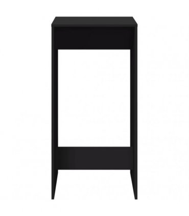 vidaXL Bar Table Black 51x50x103.5 cm Engineered Wood