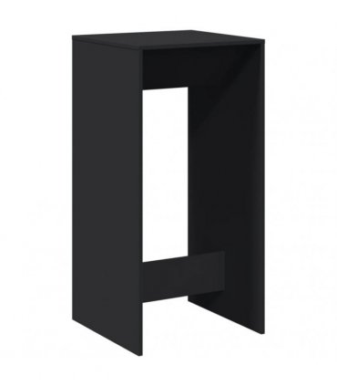 vidaXL Bar Table Black 51x50x103.5 cm Engineered Wood