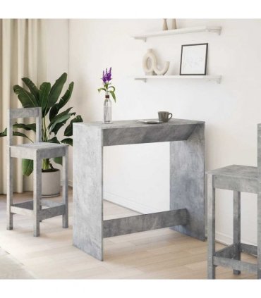 vidaXL Bar Table Concrete Grey 102x50x103.5 cm Engineered Wood — V0672054883