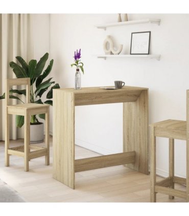 vidaXL Bar Table Sonoma Oak 102x50x103.5 cm Engineered Wood — V0672054884