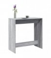 vidaXL Bar Table Grey Sonoma 102x50x103.5 cm Engineered Wood — V0672054886