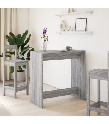 vidaXL Bar Table Grey Sonoma 102x50x103.5 cm Engineered Wood — V0672054886