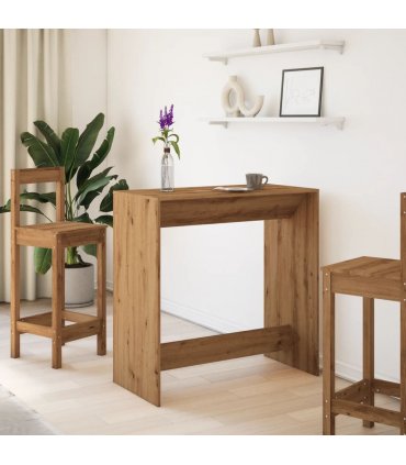 vidaXL Bar Table Artisan Oak 102x50x103.5 cm Engineered Wood — V0672054887