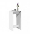 vidaXL Bar Table White 51x50x103.5 cm Engineered Wood — V0672054888