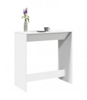vidaXL Bar Table White 102x50x103.5 cm Engineered Wood — V0672054893