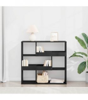 vidaXL Book Shelf Black Oak 100 x 33 x 94.5 cm Engineered Wood — V0672054896
