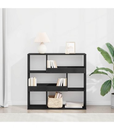 vidaXL Book Shelf Black Oak 100 x 33 x 94.5 cm Engineered Wood — V0672054896