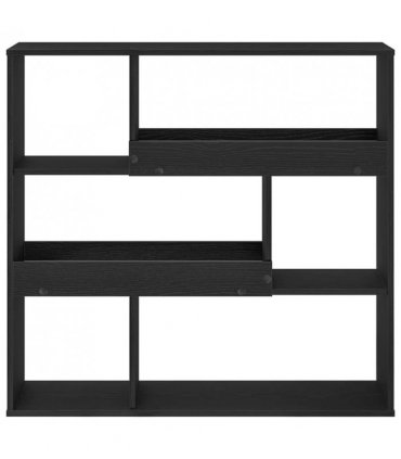 vidaXL Book Shelf Black Oak 100 x 33 x 94.5 cm Engineered Wood — V0672054896